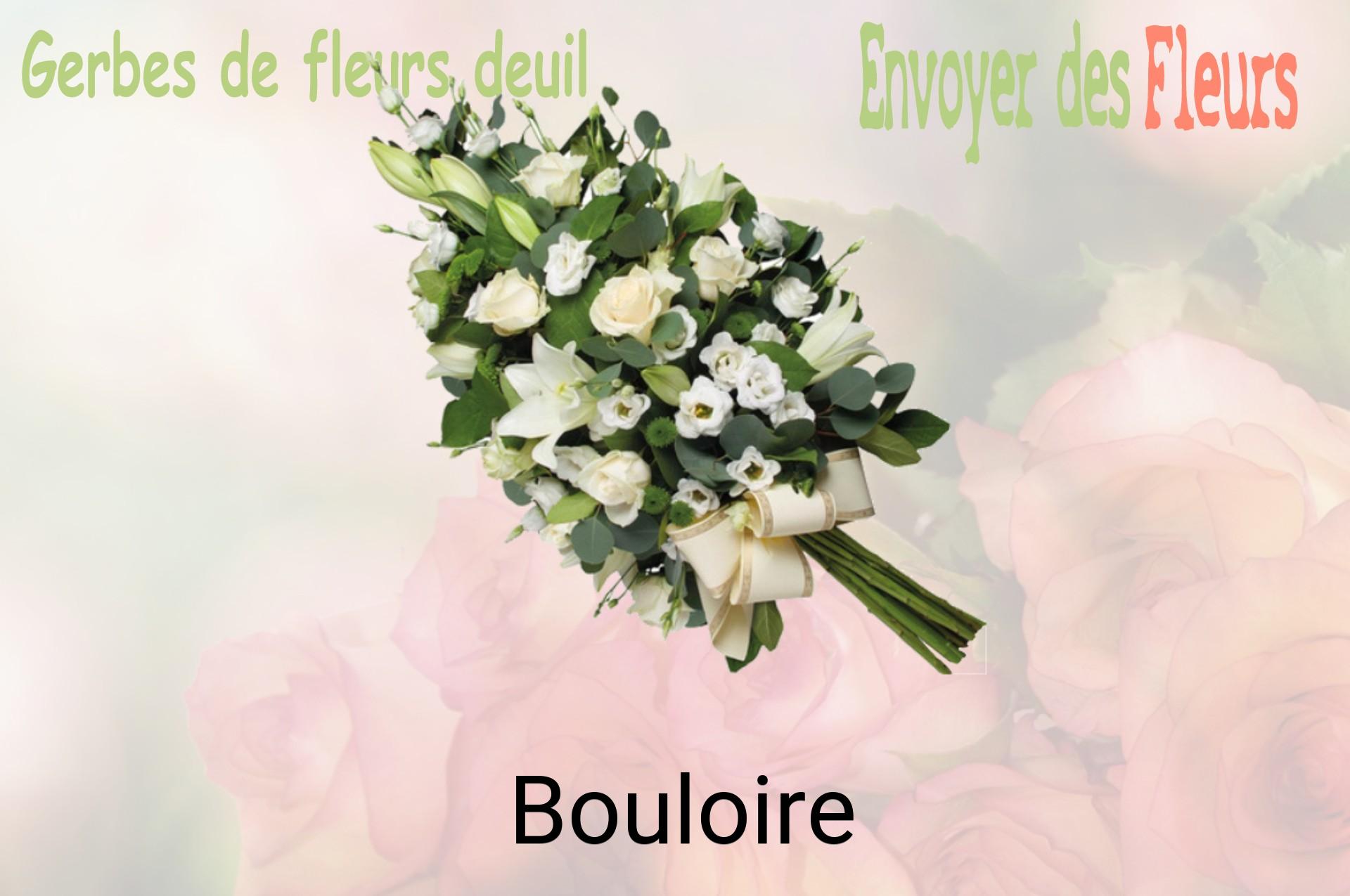 Gerbe de fleurs de deuil livrée à Bouloire